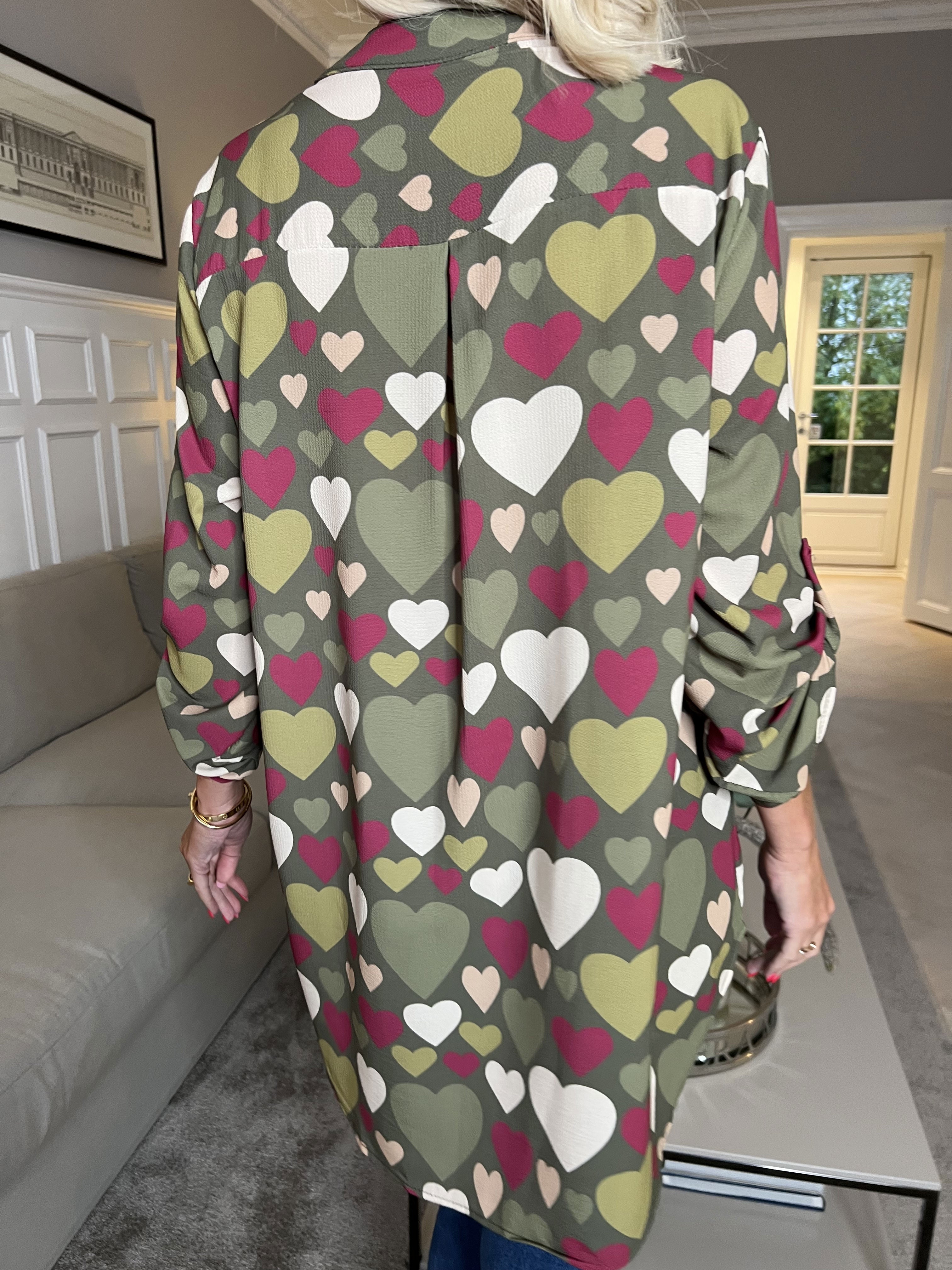 Vanesa Heart - Skjorte med mønster af hjerter